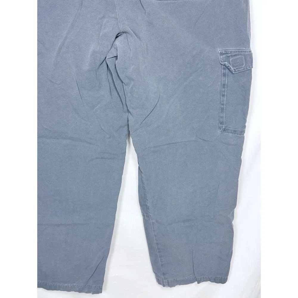 Cabela's Mens Carpenter Pants 42 Reg Blue Double Knee Vintage Workwear Cargo